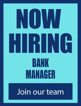 hiring bank manager