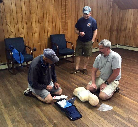 performing CPR